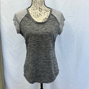 Reebok two tone gray performance gear short sleeve T shirt medium
